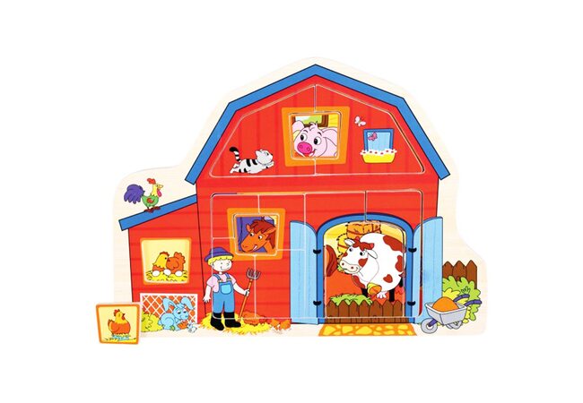 Пазл с подложкой «За дверцей», 13 дет.