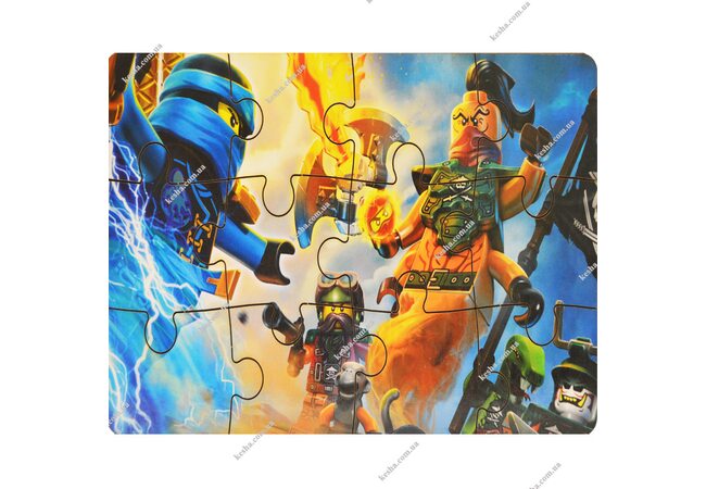 Пазл с подставкой «Ниндзя», 12 эл.