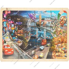 Пазл в рамке «Тачки-Литачки», 12 эл.