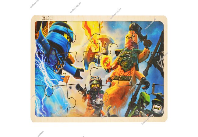 Пазл в рамке «Ниндзя», 12 эл.