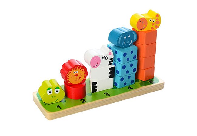 Пирамидки больше-меньше «Животные»