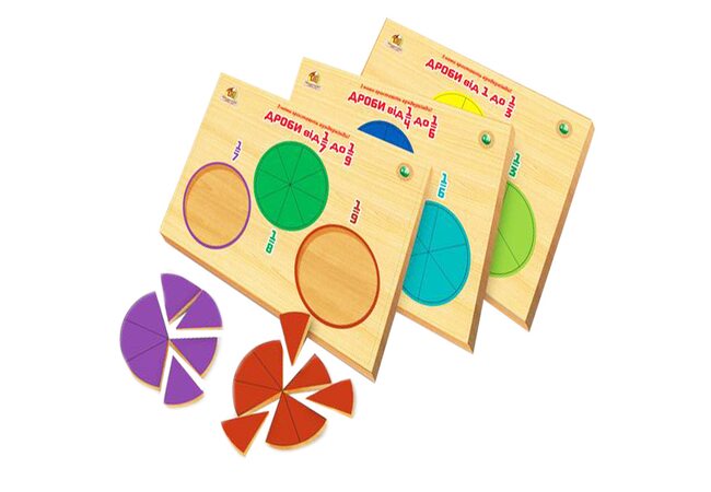 Пособие «Дроби от 1 до 1/9»