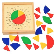 Пособие по математике - Дроби Монтессори