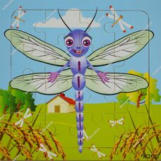 Пазл «Микс видов - Стрекоза», 16 дет.