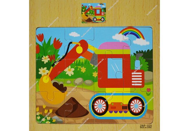 Пазл «Экскаватор», 12 дет.