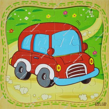 Пазл «Красная машинка», 16 дет.