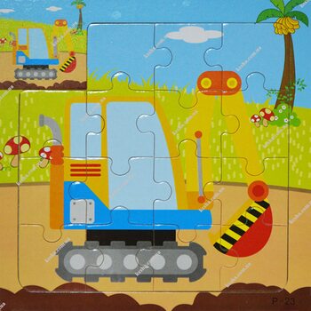 Пазл для малюків «Екскаватор», 15 дет.