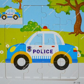Пазл для малюків «Поліцейська машина», 15 років.