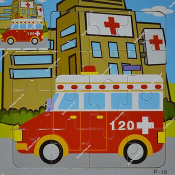 Пазл для малюків «Швидка допомога», 15 дет.