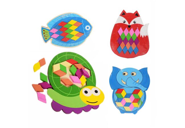 Головоломки-мозаики «Зверушки»