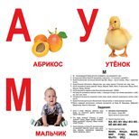 Большие русские карточки «Алфавит». Ламинированные.