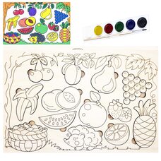 Раскраска-вкладыш «Фрукты»