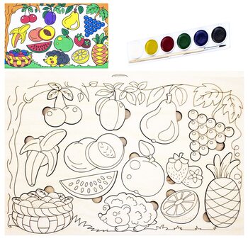 Раскраска-вкладыш «Фрукты»