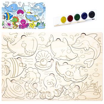 Раскраска-вкладыш «Морские жители»