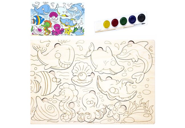 Раскраска-вкладыш «Морские жители»