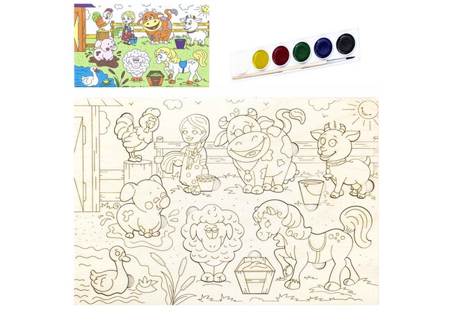 Раскраска-вкладыш «Ферма»