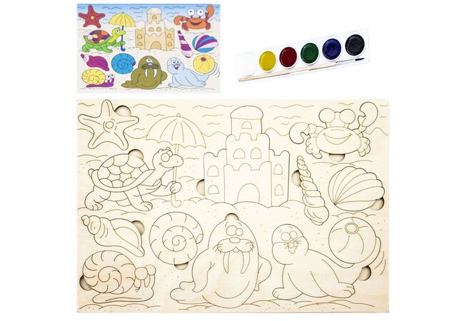 Раскраска-вкладыш «Морское царство»