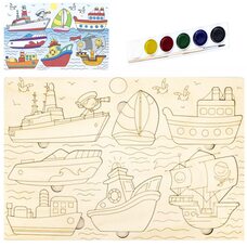 Раскраска-вкладыш «Водный транспорт»