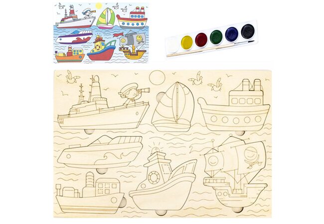 Розмальовка-вкладиш «Водний транспорт»