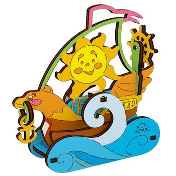 Сборная 3D-модель «Парусник», 15 дет. (раскраска)