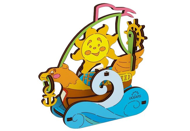 Сборная 3D-модель «Парусник», 15 дет. (раскраска)