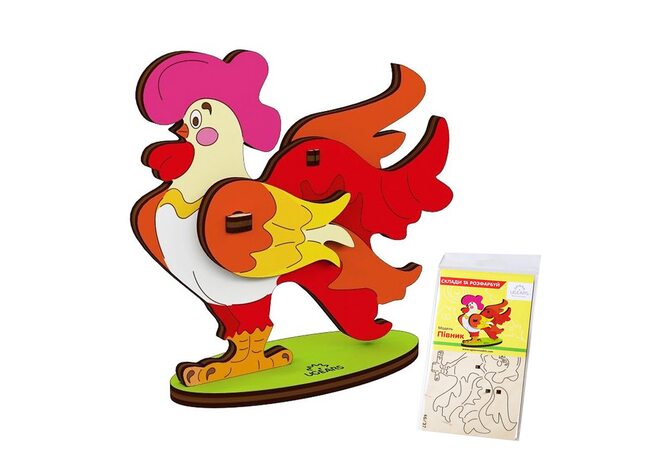 Збірна 3D-модель «Півник», 8 дет. (розмальовка)