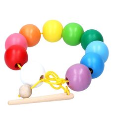 Шнуровка «Цветные шарики», 10 дет.