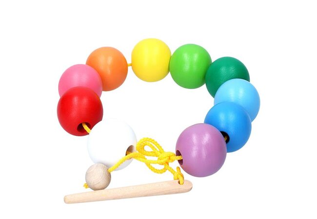 Шнурівка «Кольорові кульки», 10 деталей