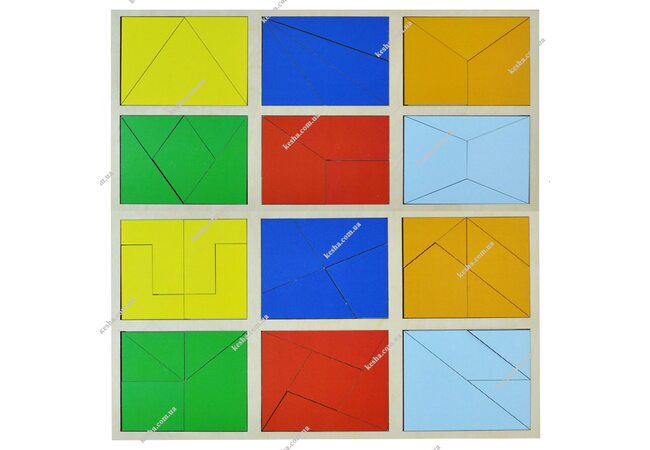 Склади квадрат 2 рівень за Методикою Нікітіних