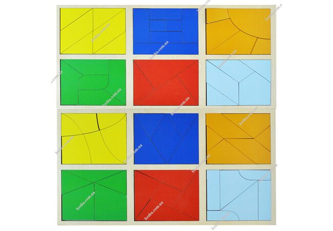 Склади квадрат 3 рівень за Методикою Нікітіних