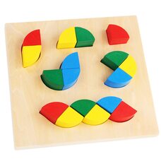 Вкладыши «Геозмейка» (дроби)