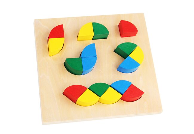 Вкладыши «Геозмейка» (дроби)