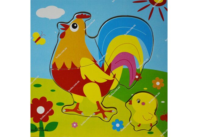 Собери картинку «Петушок»