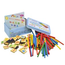 Цифры на магнитах + счетные палочки