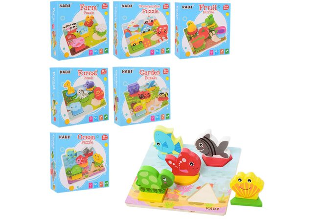 Вкладыши с объемными фигурками.