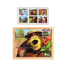 Кубики «Маша и медведь», 12 шт.