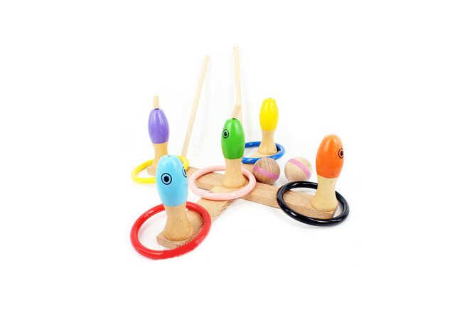 Игра 3 в 1: боулинг, рыбалка и колечки