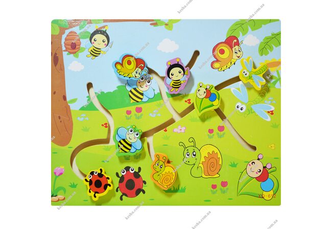 Деревянный лабиринт «Насекомые»