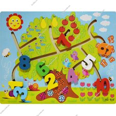 Деревянный лабиринт «Учим цифры»