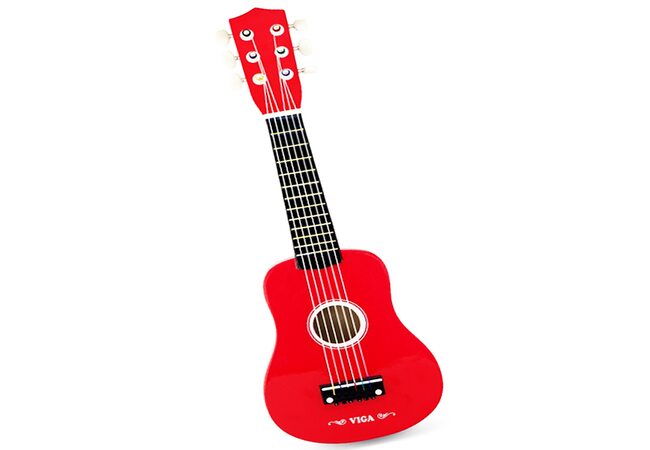 Дерев'яна гітара (червона)