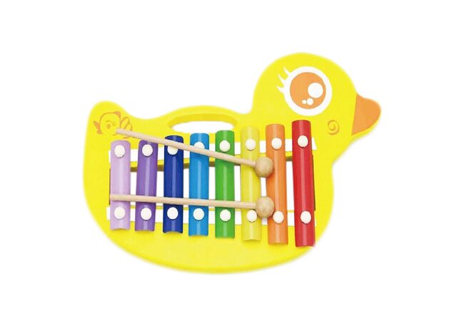 Ксилофон с ручкой «Уточка», 8 тонов