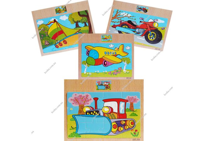 Серия пазлов «Транспорт», 12 эл.