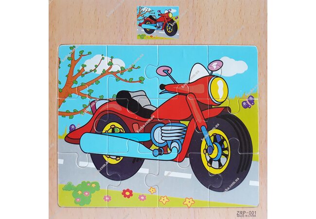 Пазл «Мотоцикл», 12 дет.