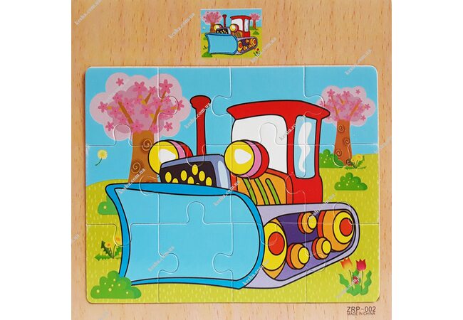 Пазл «Бульдозер», 12 дет.