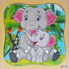 Пазл «Слоники», 16 дет.