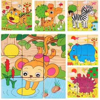 Кубики «Африка», 9 шт