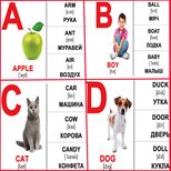 Мини карточки «Аlphabet/Алфавит», 26