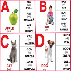 Мини карточки «Аlphabet/Алфавит», 26