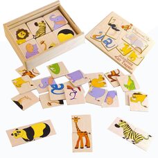 Пазловая игра «Половинки» (Экзотические животные)