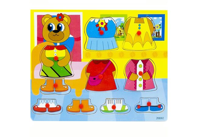 Игра «Поменяй одежду Мишке»